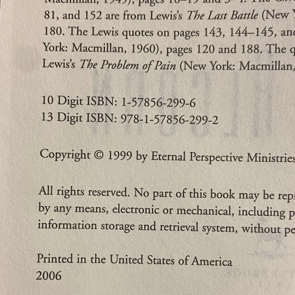 Y2K In Light of Eternity by Randy Alcorn -  Hard  Cover